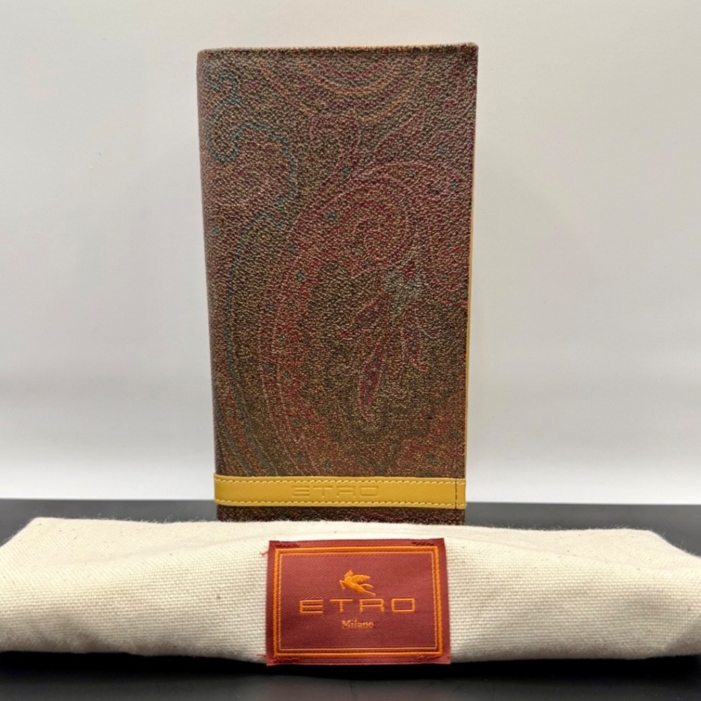 ETRO Classic Arnica Paisley Wallet – Made in Italy